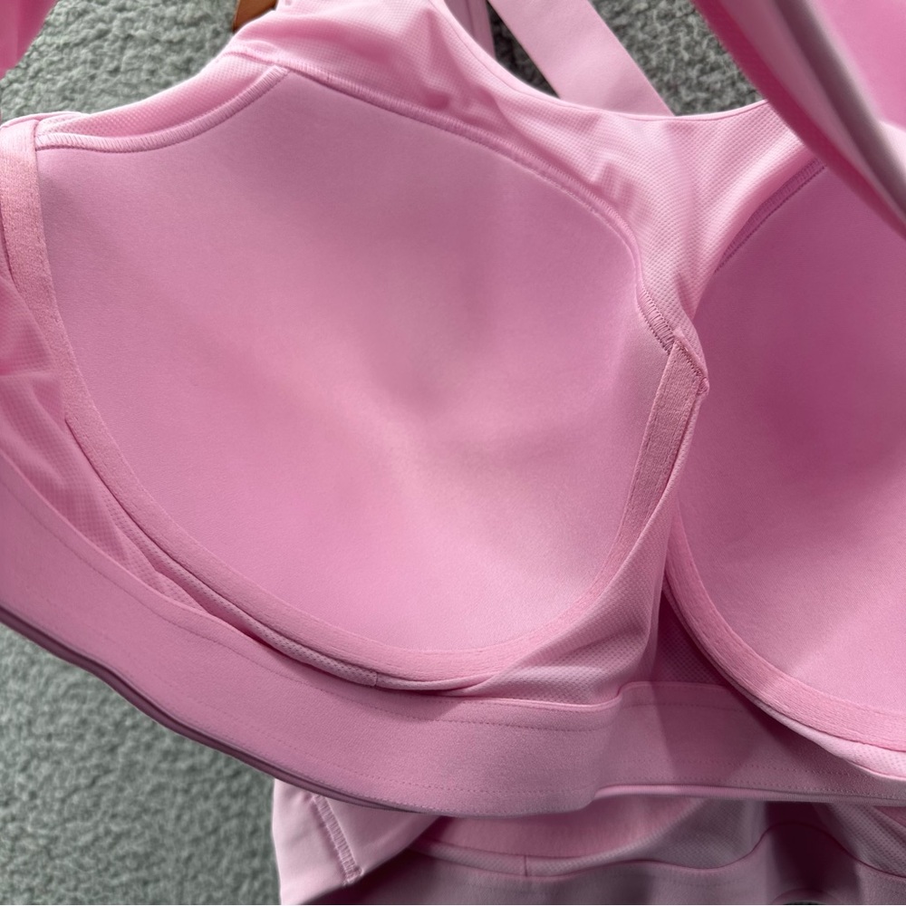 Women's Pink Crisscross Sports Bra - Picture 7 of 7
